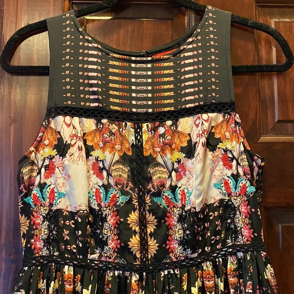 Anthropologie Bhanuni by Jyoti Ruffle Tiered Floral Boho Dress - Picture 3 of 8